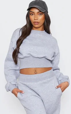 PrettyLittleThing Oversized Sweaters*Tall Cropped Oversized Sweatshirt