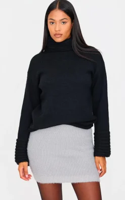 PrettyLittleThing Knitted Two Piece Sets*Tall Fluffy Knitted Mini Skirt