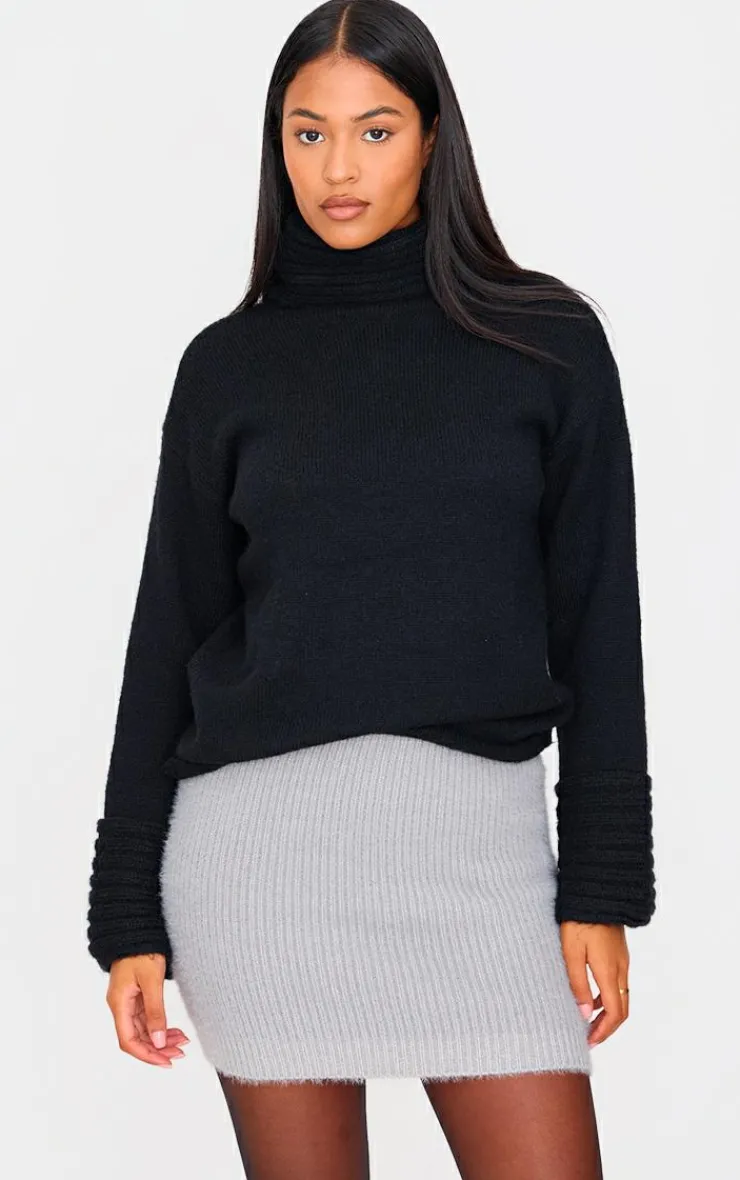 PrettyLittleThing Knitted Two Piece Sets*Tall Fluffy Knitted Mini Skirt
