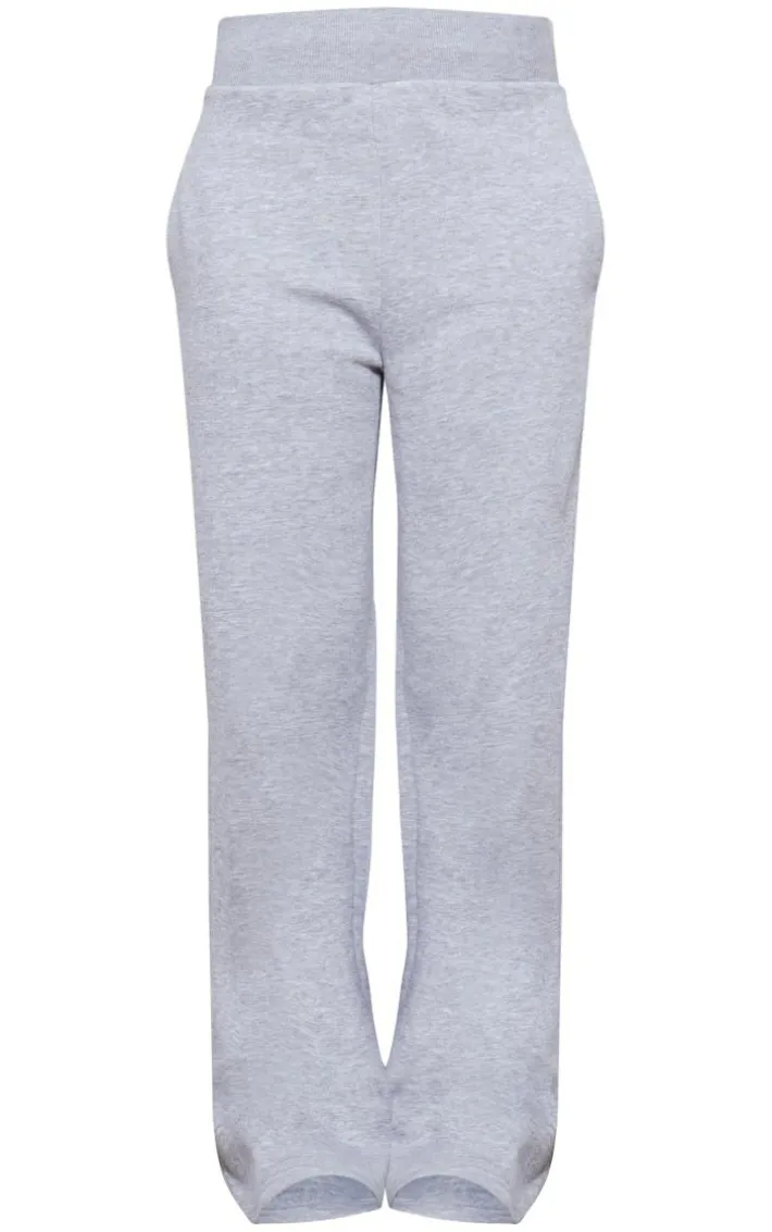Tall Grey Marl High Waisted Wide Leg Sweatpants