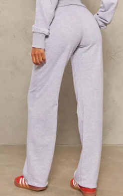 PrettyLittleThing Grey Sweatsuits*Tall Straight Leg Fold Over Sweatpants