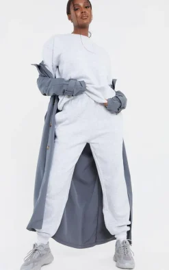 Online PrettyLittleThing Tall Marl Ultimate Sweat Sweatpants Grey