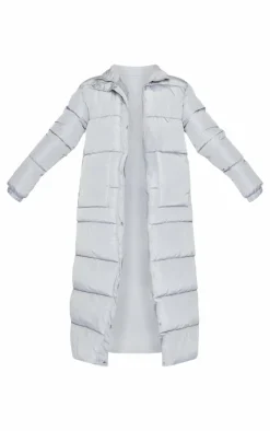 PrettyLittleThing Puffer Jackets*Tall Maxi Contrast Hooded Puffer Coat