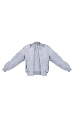 PrettyLittleThing Bomber Jackets*Tall Oversized Zip Up Bomber Jacket