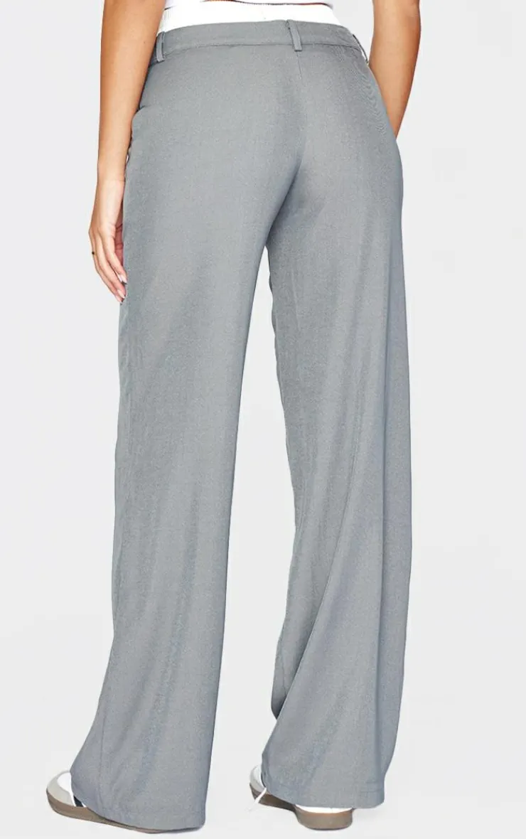 PrettyLittleThing Christmas Day Outfits*Tall Premium Woven Double Waistband Tailored Pants