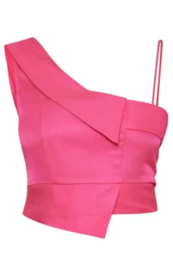 Tall One Strap Detail Crop Top-PrettyLittleThing New