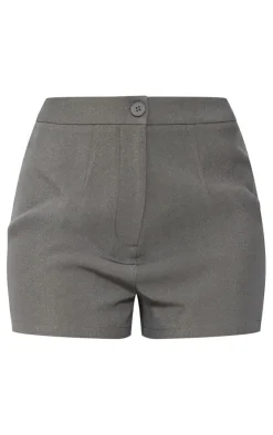 Sale PrettyLittleThing Tall Tailored Shorts Khaki