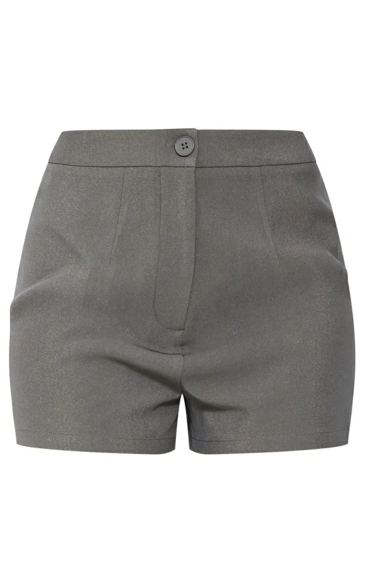 Sale PrettyLittleThing Tall Tailored Shorts Khaki