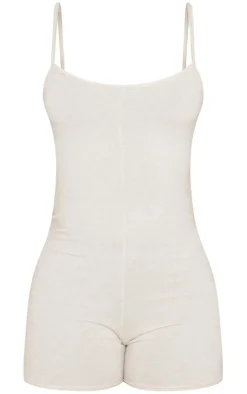 PrettyLittleThing Unitards*Tall Brushed Jersey Strappy Romper