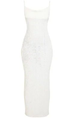 Tall Textured Strappy Maxi Dress-PrettyLittleThing Clearance