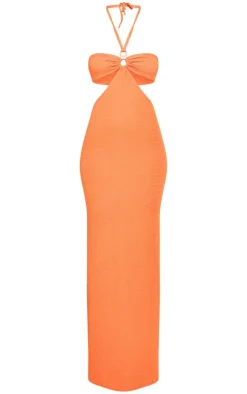 Tall Textured Cut Out Detail Maxi Dress-PrettyLittleThing Best