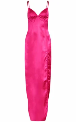 Tall Side Split Detail Maxi Dress-PrettyLittleThing Outlet