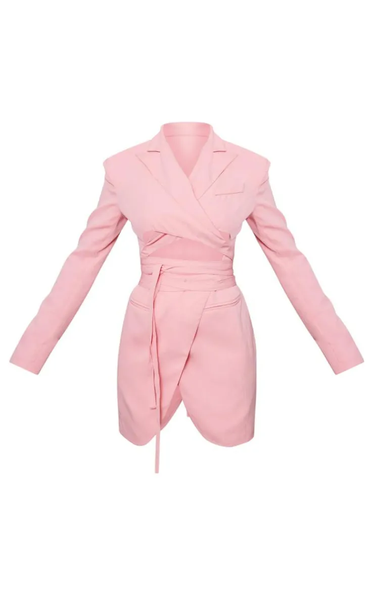 Tall Wrap Around Blazer Dress-PrettyLittleThing Hot