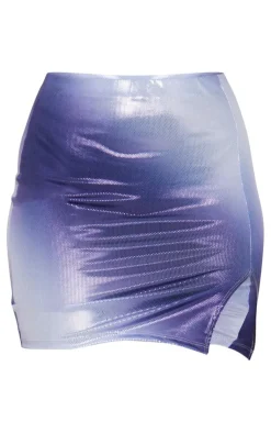 Discount PrettyLittleThing Tall Glitter Detail Mini Skirt Purple