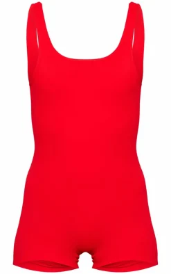 PrettyLittleThing Snatched*Tall Snatched Sculpt Open Back Romper