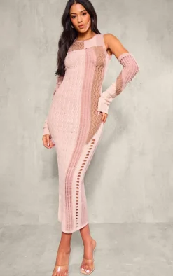 Tall Knit Midi Dress With Matching Sleeves-PrettyLittleThing Outlet