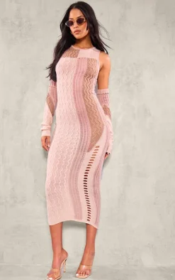 Tall Knit Midi Dress With Matching Sleeves-PrettyLittleThing Outlet