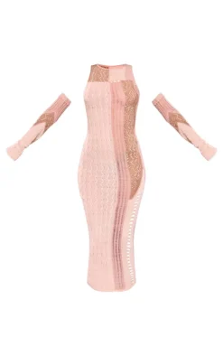 Tall Knit Midi Dress With Matching Sleeves-PrettyLittleThing Outlet