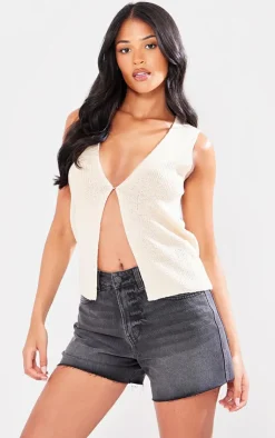 PrettyLittleThing Knitted Tops*Tall Knitted Vest