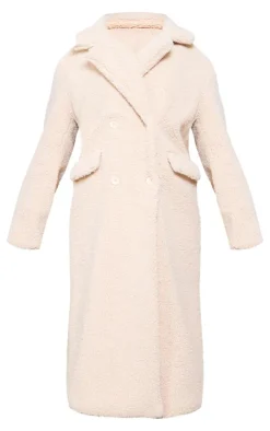 PrettyLittleThing Winter Coats & Jackets*Tall Longline Borg Coat
