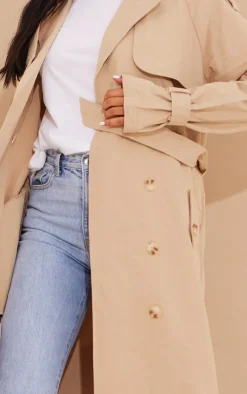 PrettyLittleThing Trench Coats*Tall Panel Detail Belted Trench Coat