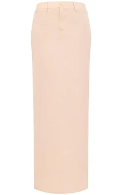 Best PrettyLittleThing Tall Tailored Maxi Skirt Stone