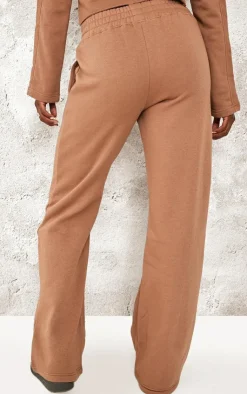 Best PrettyLittleThing Tall Low Rise Wide Leg Sweatpants Taupe
