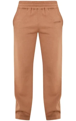 Best PrettyLittleThing Tall Low Rise Wide Leg Sweatpants Taupe