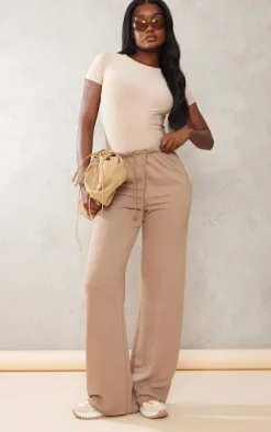 PrettyLittleThing Christmas Shop*Tall Raw Hem Basic Sweatpants