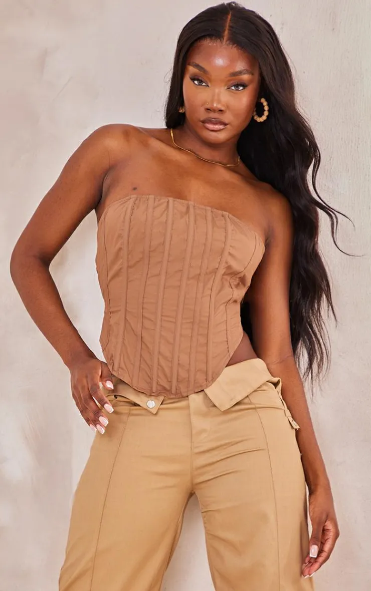 PrettyLittleThing Corsets*Tall Tie Back Corset Top