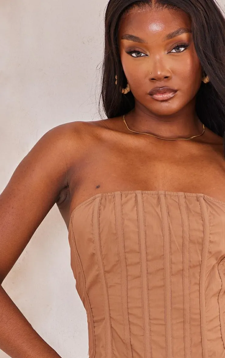 PrettyLittleThing Corsets*Tall Tie Back Corset Top