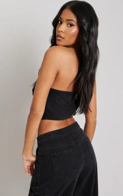 PrettyLittleThing Corsets*Tall Denim Corset