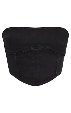 PrettyLittleThing Corsets*Tall Denim Corset