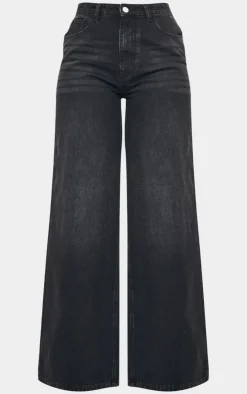 PrettyLittleThing Christmas Shop*Tall Mid Rise Extreme Wide Leg Jeans