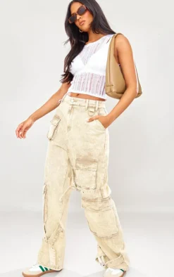 PrettyLittleThing Knitted Tops*Tall Distressed Knit Vest Top