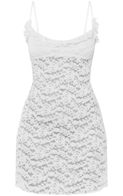 Tall Floral Lace Mini Dress-PrettyLittleThing Clearance