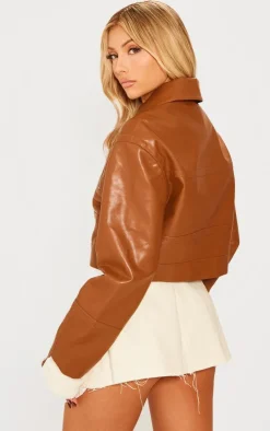 PrettyLittleThing Aviator Jackets*Cropped Zipped Detail Aviator