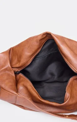 PrettyLittleThing Shoulder Bags*Distressed Pu Super Slouchy Tote Bag