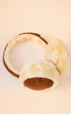 PrettyLittleThing Winter Accessories*Faux Suede Ear Muffs