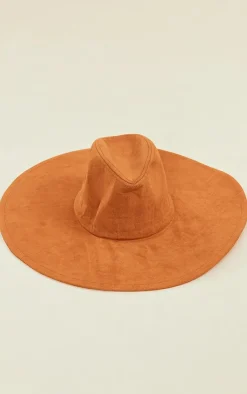 PrettyLittleThing Hats*Faux Suede Extra Wide Brim Fedora