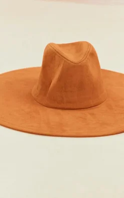 PrettyLittleThing Hats*Faux Suede Extra Wide Brim Fedora