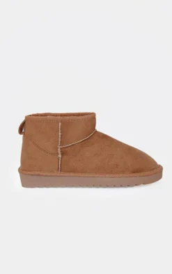 PrettyLittleThing Ankle Boots*Faux Suede Round Toe Rigged Sole Ankle Boots
