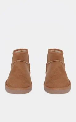 PrettyLittleThing Ankle Boots*Faux Suede Round Toe Rigged Sole Ankle Boots