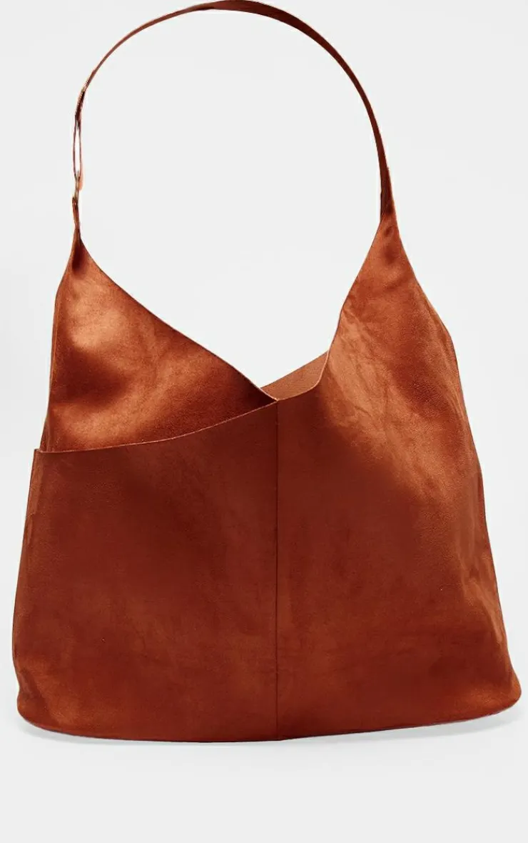 PrettyLittleThing Shoppers*Faux Suede Slouchy Tote Bag