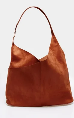 PrettyLittleThing Shoppers*Faux Suede Slouchy Tote Bag
