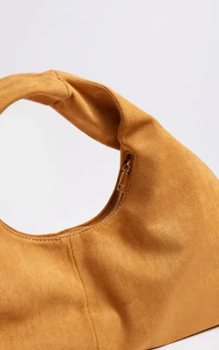 PrettyLittleThing Shoulder Bags*Faux Suede Slouchy Twist Handle Handbag