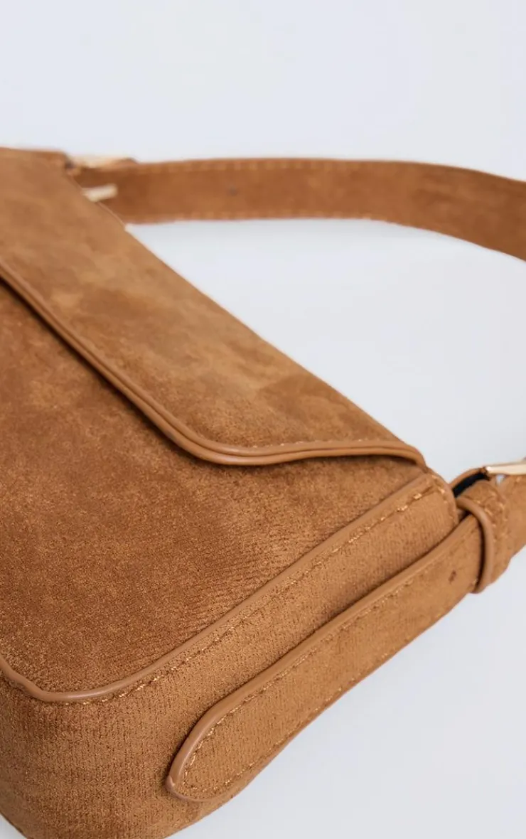 PrettyLittleThing Shoulder Bags*Faux Suede Trapeze Shoulder Bag