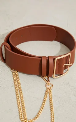 PrettyLittleThing Waist Belts*Gold Chain Waist Belt