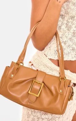PrettyLittleThing Shoulder Bags*Pu Baguette Buckle Shoulder Bag