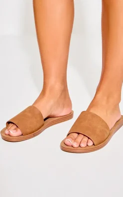 PrettyLittleThing Mules*Pu Round Toe Basic Mule Flat Sandal